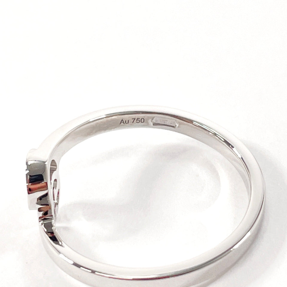 Gucci Ring K18 white gold Silver GG running