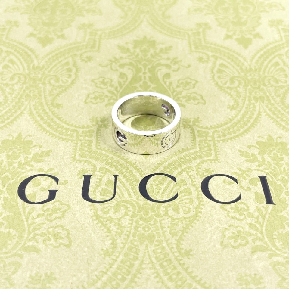Gucci Ring Silver925 Silver logo cutout 16