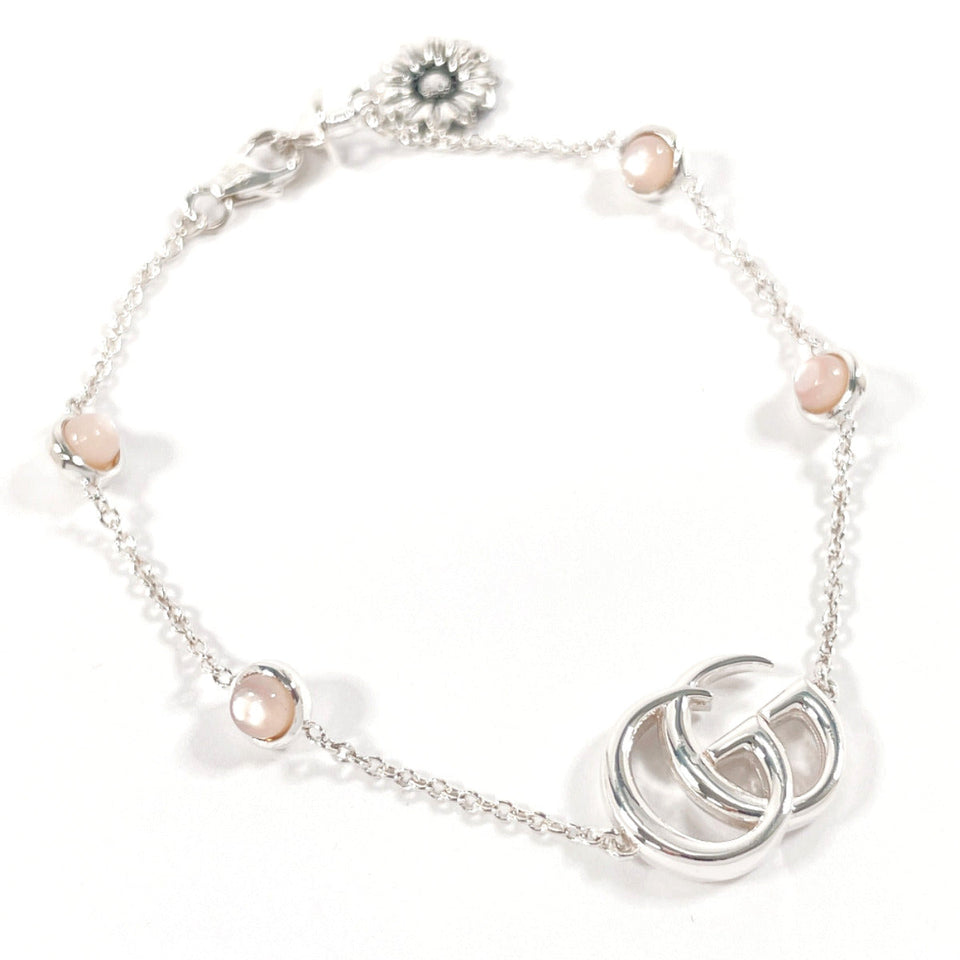 Gucci bracelet 527393 Silver925, Mother of Pearl Silver Double G