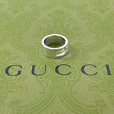 Gucci Ring Silver925 Silver Branded Cutout G 9