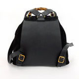 Gucci Backpack 003ã»1998 Suede, Leather black Bamboo