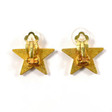 Chanel Star Coco Mark Earrings Gold