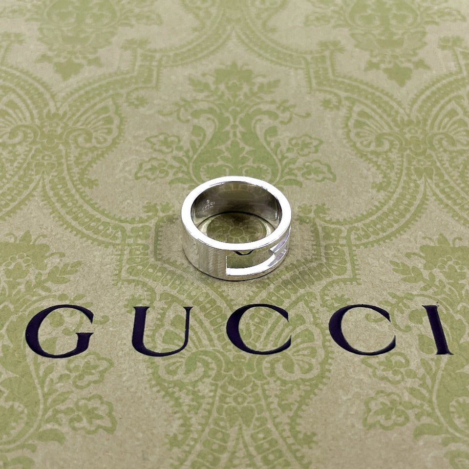 Gucci Ring Silver925 Silver Branded Cutout G 12