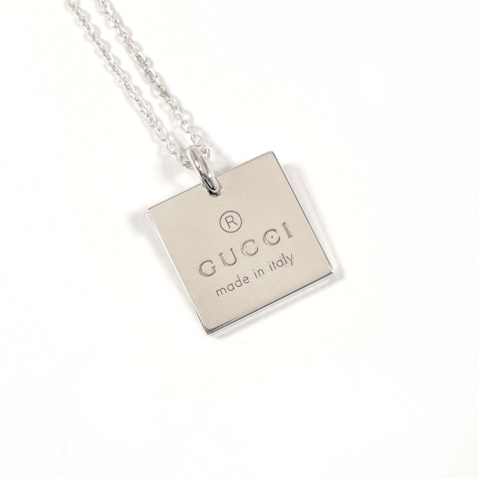 Gucci Necklace Silver925 Silver Square plate