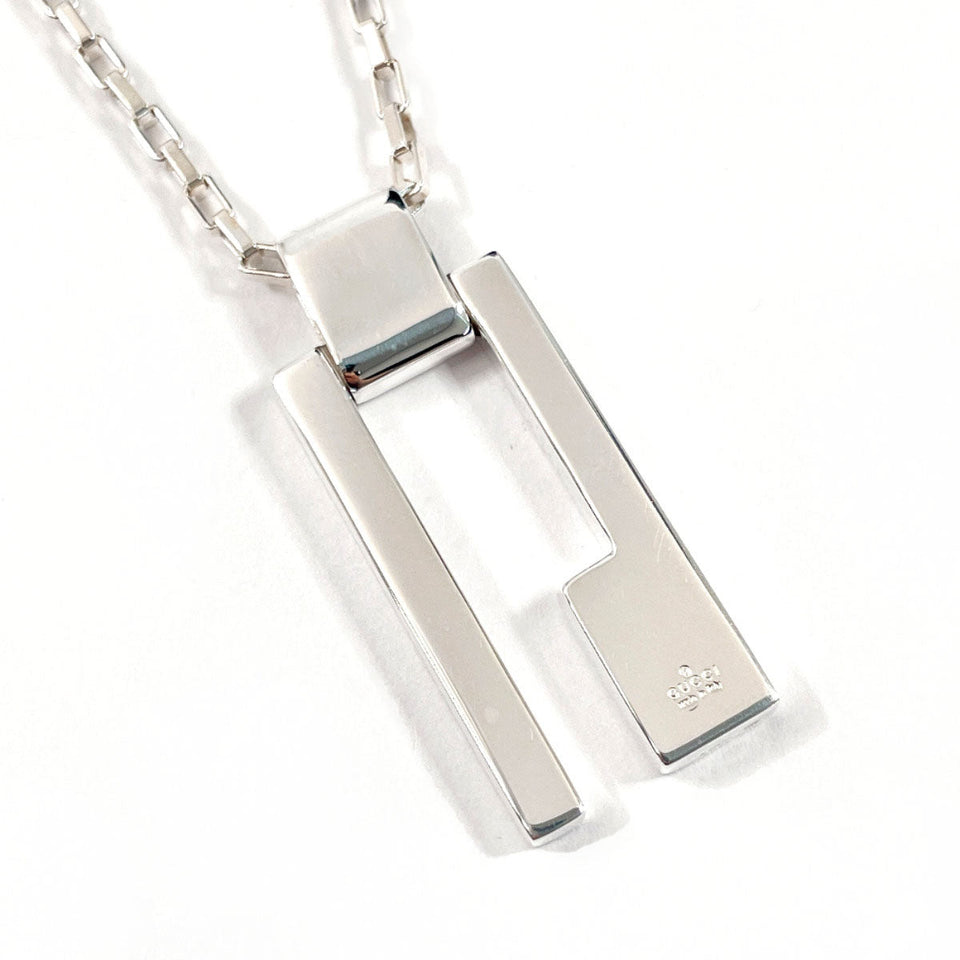 Gucci Necklace 145171 J8400 8106 Silver925 Silver G logo plate