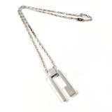 Gucci Necklace 145171 J8400 8106 Silver925 Silver G logo plate