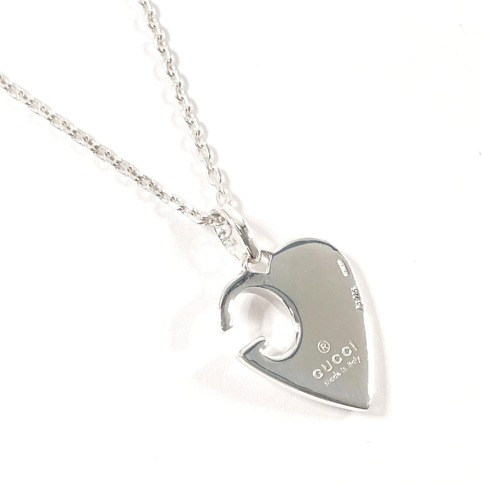 Gucci Necklace 233963 J8400 8106 Silver925 Silver G logo heart