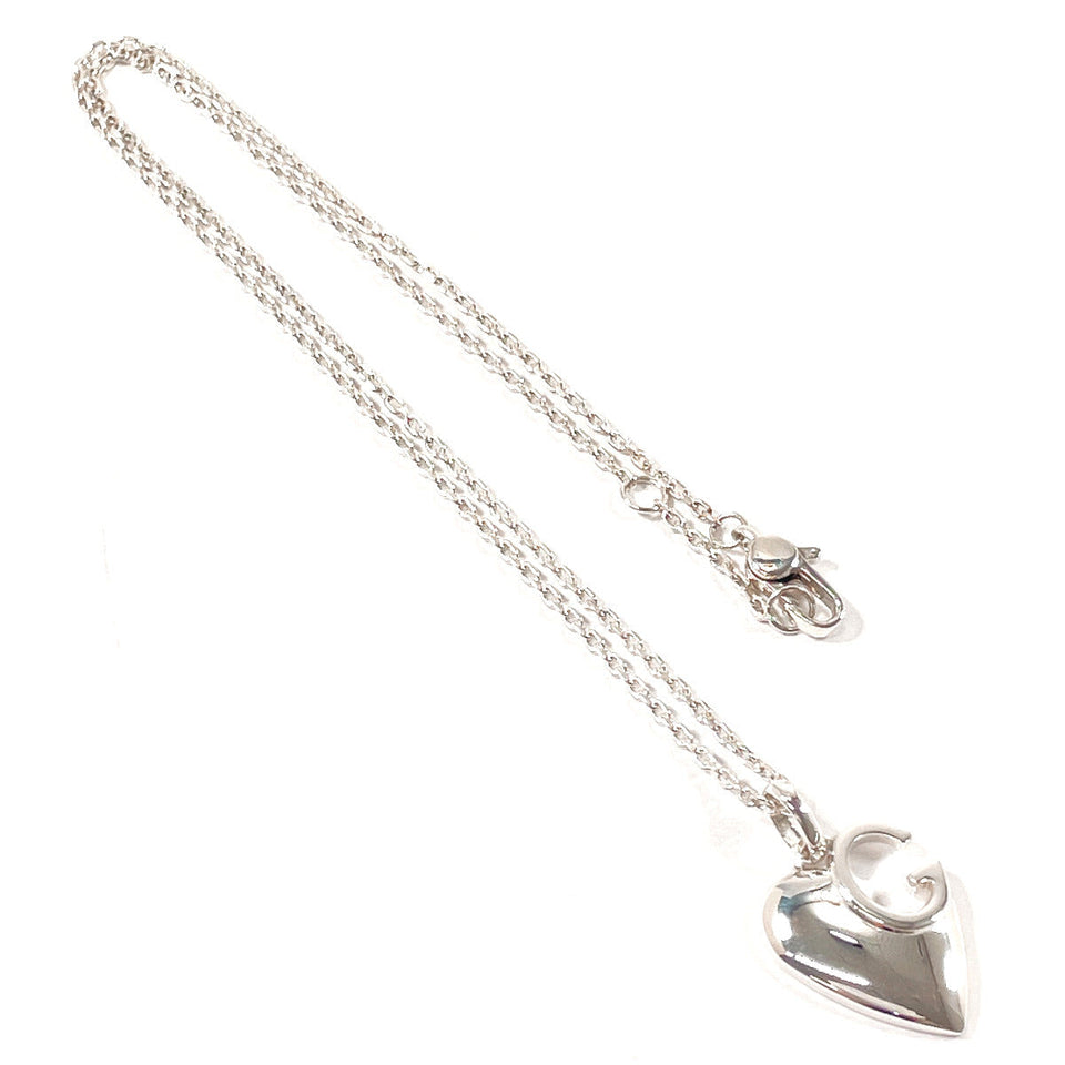 Gucci Necklace 233963 J8400 8106 Silver925 Silver G logo heart