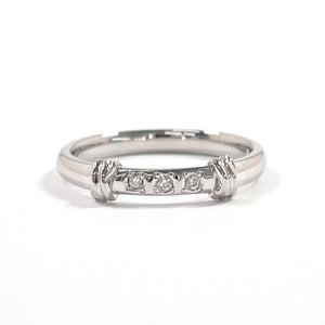 Burberrys Ring Pt900Platinum, Diamond Silver 12