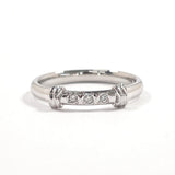 Burberrys Ring Pt900Platinum, Diamond Silver 12