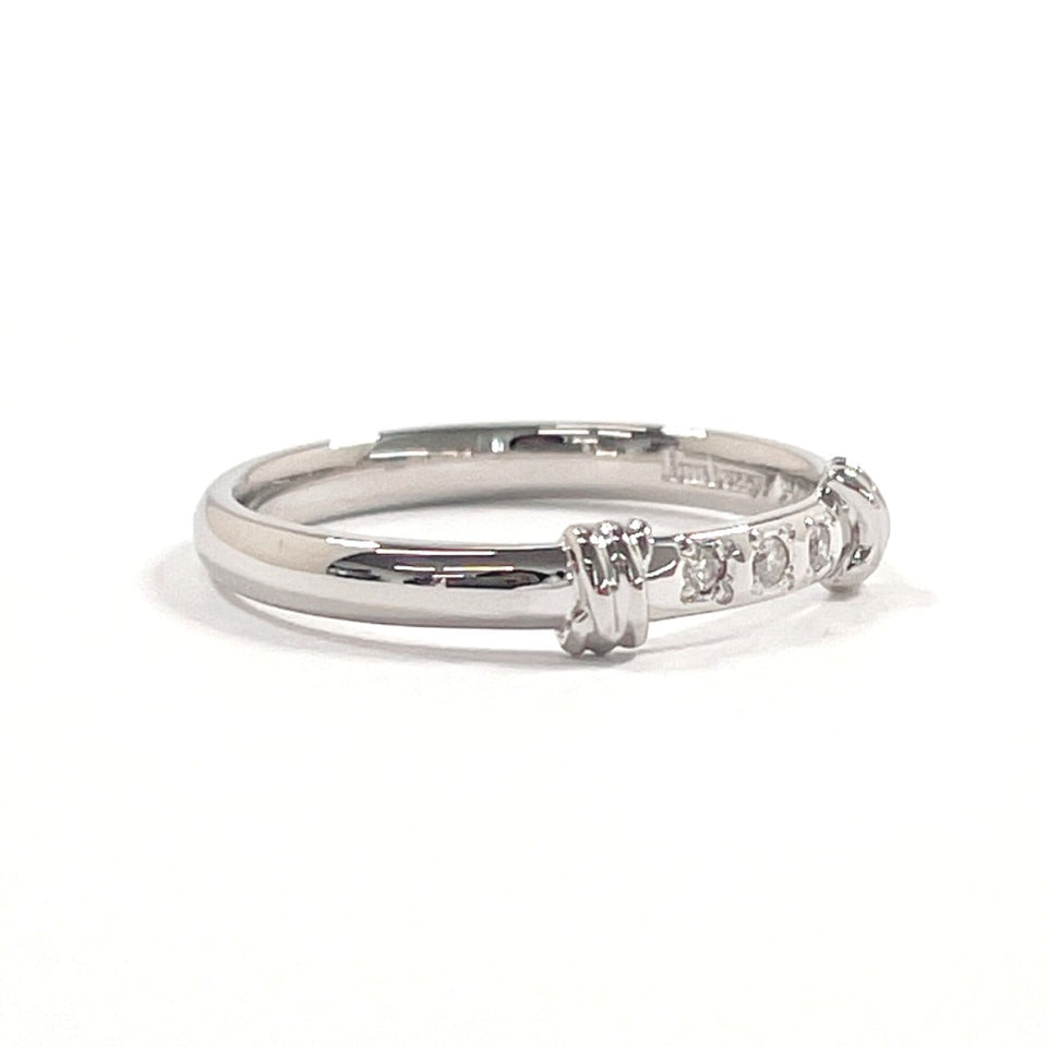 Burberrys Ring Pt900Platinum, Diamond Silver 12