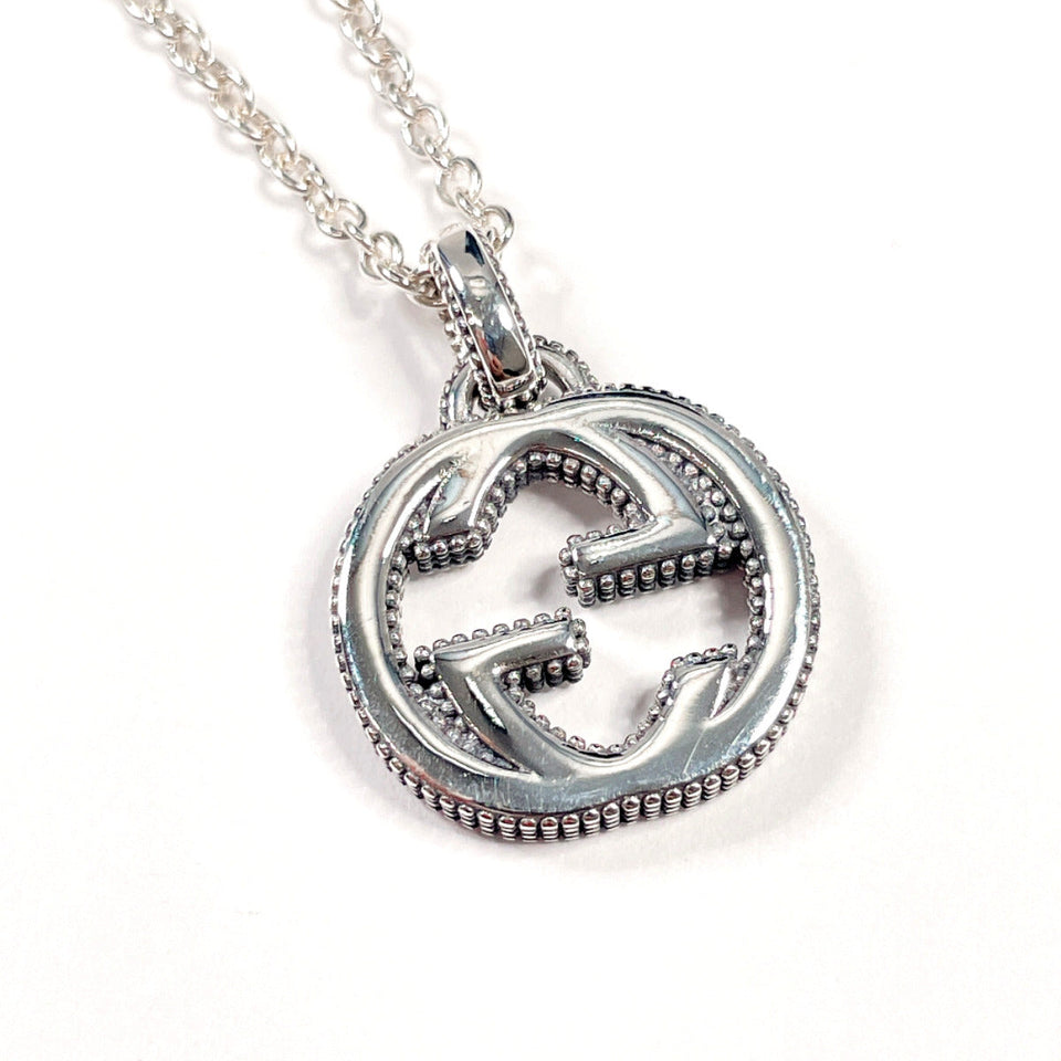 Gucci Necklace Silver925 Silver Interlocking G