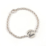 Gucci bracelet Silver925 Silver Chain Round plate 17