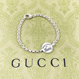 Gucci bracelet Silver925 Silver Chain Round plate 17