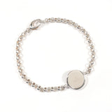 Gucci bracelet Silver925 Silver Chain Round plate 17