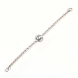 Gucci bracelet Silver925 Silver Chain Round plate 17