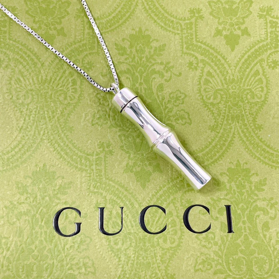 Gucci Necklace Silver925 Silver Bamboo