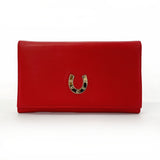 Gucci Long Wallet Purse 035ã»6416ã»1720ã»0 leather Red Horseshoe