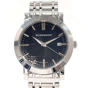 Burberry Watches Quartz BU1364 Stainless Steel Silver Heritage black dial