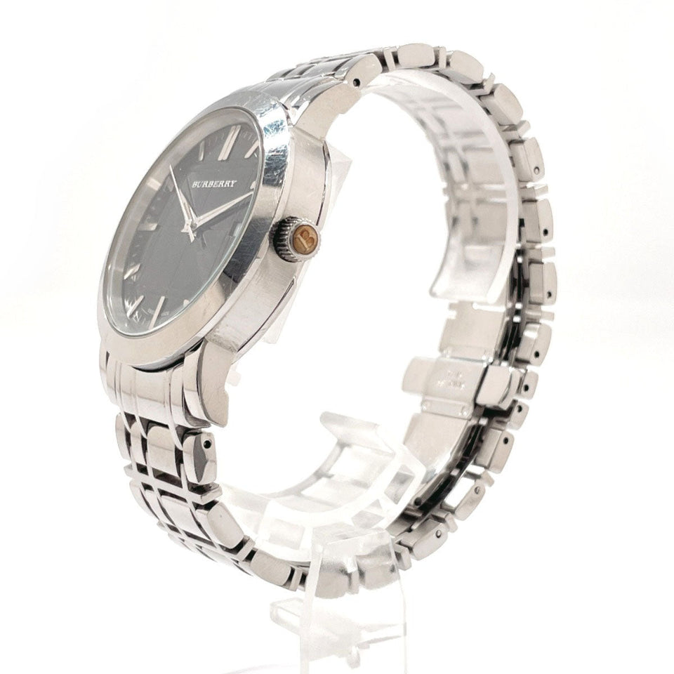 Burberry Watches Quartz BU1364 Stainless Steel Silver Heritage black dial