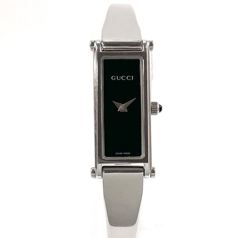 Gucci Watches Quartz 1500L Stainless Steel Silver black dial