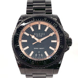 Gucci Watches Quartz YA136213 Stainless Steel black Dive black dial