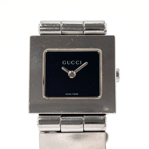 Gucci Watches Quartz 600L Stainless Steel Silver black dial