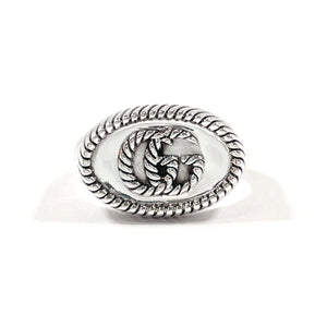 Gucci Ring Silver925 Silver Double G twist 15