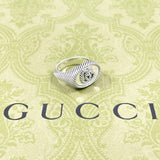 Gucci Ring Silver925 Silver Double G twist 15