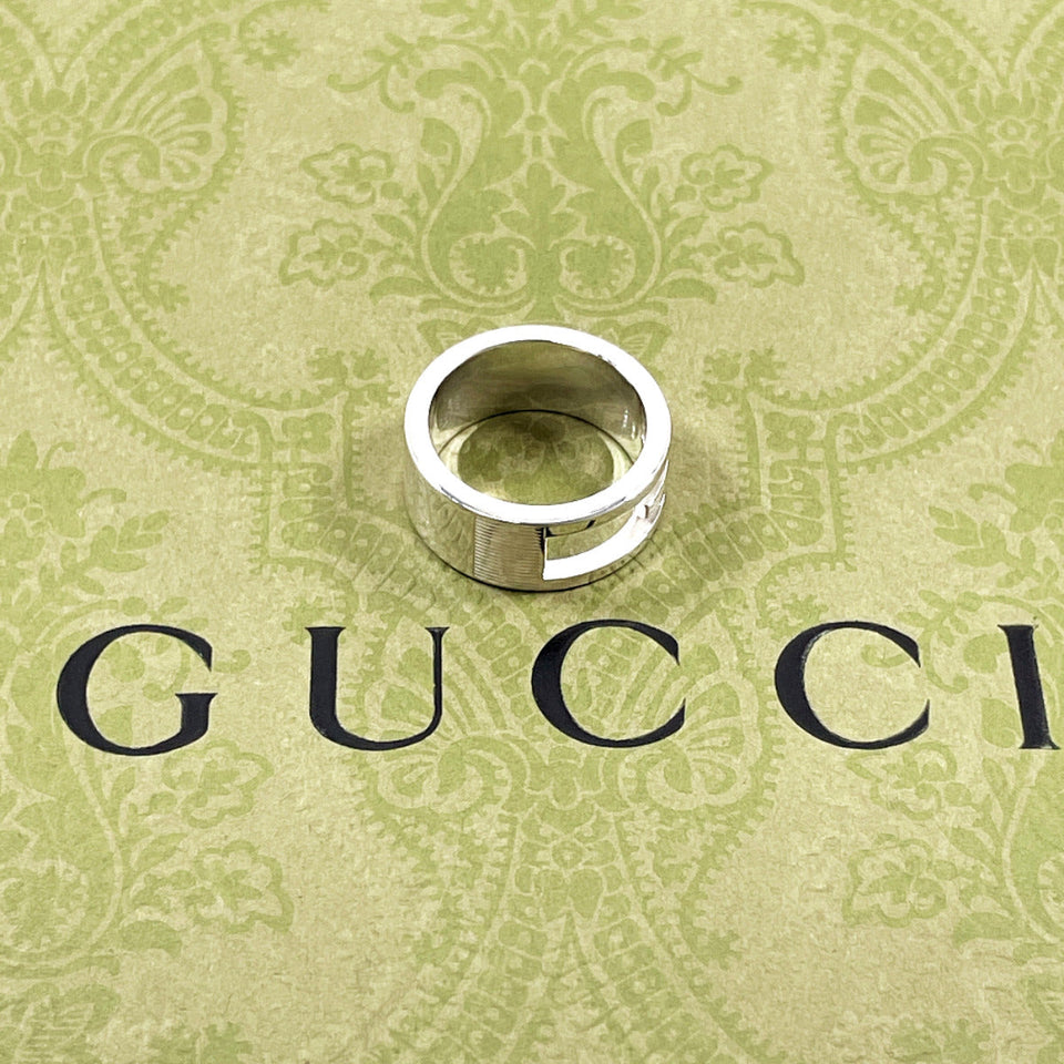 Gucci Ring Silver925 Silver Branded Cutout G 10