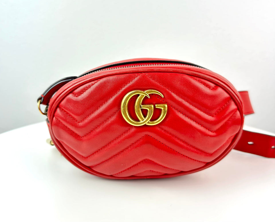 Gucci GG Marmont Matelasse leather belt bag