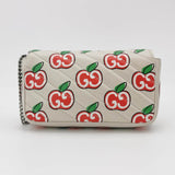 Gucci Marmont Super Mini Flap Leather Bag Valentine's Special Apple Logo