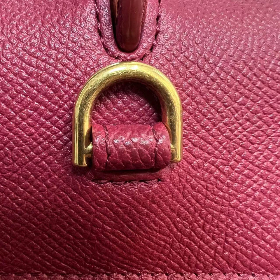 Mini Belt Bag Burgundy GHW