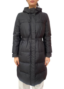 Prada Black Nylon Padded Long Parka - 42 / US 6