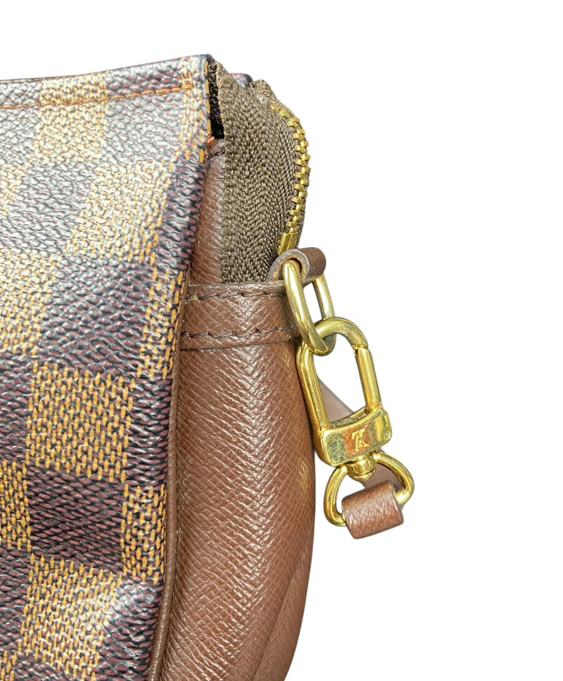 Louis Vuitton Damier Ebene Trousse Mini Pochette Bag