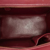 Celine Luggage Leather Tote Bag Purple