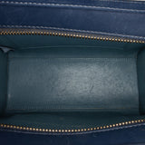 Nano Luggage Leather Satchel Blue