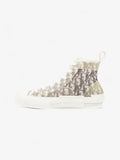 Christian Dior B23 High Top  White / Grey Oblique  Mesh EU 40 UK 7