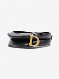 Christian Dior Saddle Bag Black Calfskin Leather