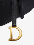 Christian Dior Saddle Bag Black Calfskin Leather