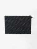 Christian Dior A4 Pouch Black Oblique Cotton