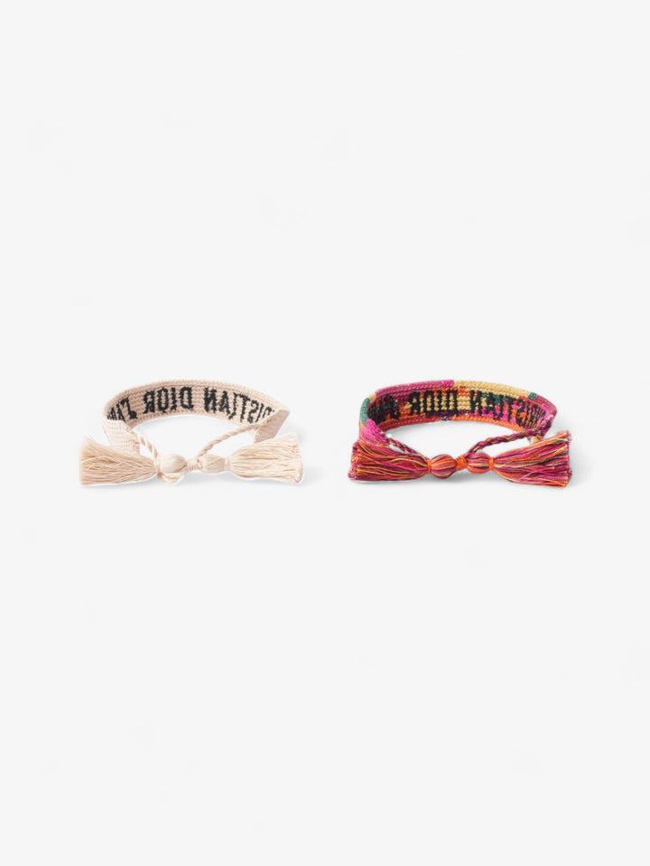 Christian Dior J'ADior Friendship Bracelet Set Multicoloured Cotton