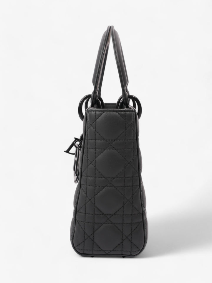 Christian Dior Lady Dior MyABCDior Bag Ultramatte Black Calfskin Leather Small