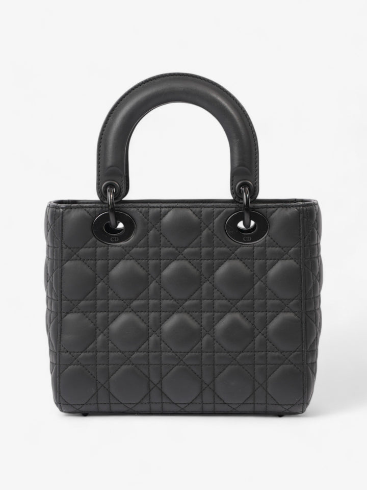 Christian Dior Lady Dior MyABCDior Bag Ultramatte Black Calfskin Leather Small