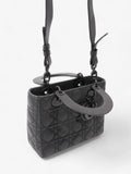 Christian Dior Lady Dior MyABCDior Bag Ultramatte Black Calfskin Leather Small