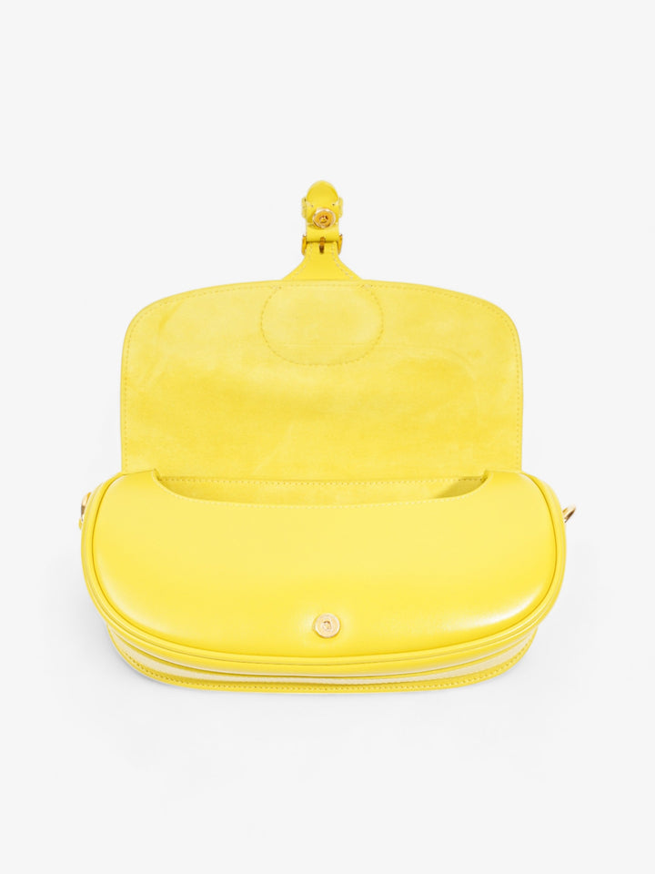 Christian Dior Bobby East West Yellow Calfskin Leather