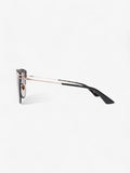 Christian Dior Matte Framed Sunglasses Black / Gold Acetate 140mm