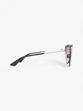 Christian Dior Matte Framed Sunglasses Black / Gold Acetate 140mm