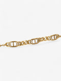 Christian Dior CD Chain Bracelet Gold Base Metal