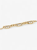 Christian Dior CD Chain Bracelet Gold Base Metal